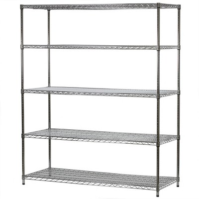 Shelving.com Chrome Wire Shelving with 5 Tier Shelves -
