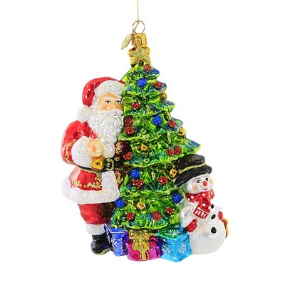 Huras 6.5 Inch Traditions Of Christmas Ornament Tree Santa Snowman Tree Ornaments