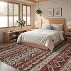 Washable Vintage Boho Striped Area Rug - Non-Slip Non-Shedding Stain Resistant Low Pile Soft Carpet for Living Room Bedroom Home Office - 4 of 4