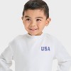 Toddler Boys' French Terry Sweatshirt - Cat & Jack™ White - 2 of 4