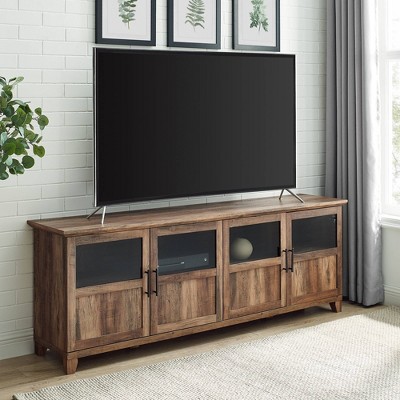 Rustic Solid Media Stand Dovedale Oak Standard TV Unit Wooden Cabinet 
