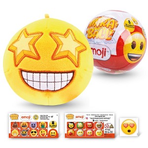 Emoji MiraBall, 3-in-1 Surprise, 1 Pack, Blind Box Toys for Kids - Collectable Pieces - Metal Ball, Plush, Stickers, White Ribbon - 1 of 4