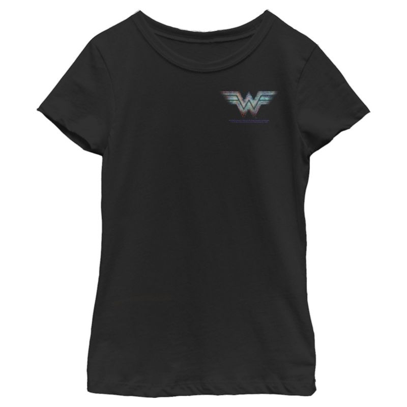 Girl's Wonder Woman 1984 Chest Logo T-Shirt, 1 of 5