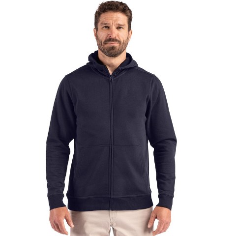 Clique Drive Recycled Unisex Full Zip Hooded Sweatshirt - Dark Navy - 4XL