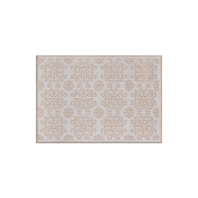 World Rug Gallery Transitional Geometric Textured Flat Weave Indoor/Outdoor Area Rug