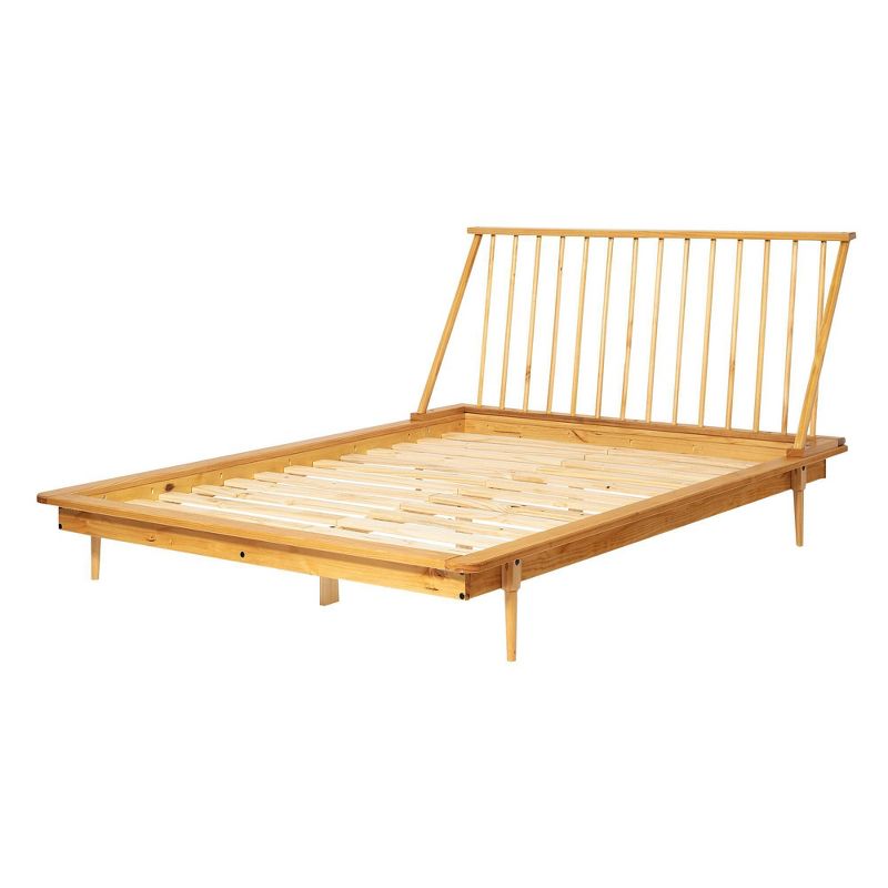 Boho Solid Wood Spindle Platform Bed - Saracina Home, 1 of 20
