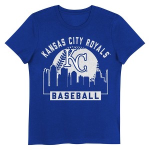MLB Kansas City Royals Girls' Crew Neck T-Shirt - 1 of 1