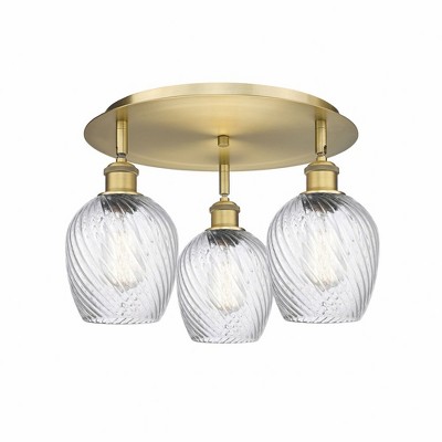 Salina - 3 Light Flush Mount In Industrial Style-9.5 Inches Tall and 16.75 Inches Wide