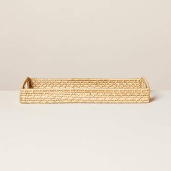 7"x14" Natural Woven Bathroom Tray - Hearth & Hand™ with Magnolia