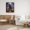 Stupell Industries Full Moon Halloween Night Spooky Black Cat Jack-o'-lantern Canvas Art - 3 of 4