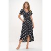 WEST K Women's Georgia Faux Wrap Dress with High-Low Hem and Tie Waist - 2 of 4