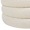 Sapphtopaz Modern Ottoman Upholstered Vanity Stool with Storage and Wood Shelf Accent Stools for Living Room, Bedroom - 2 of 4