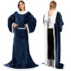 PAVILIA Wearable Blanket with Sleeves for Women Men Adults, Warm Soft Plush Snuggle Pocket Sleeved TV Throw - 2 of 4