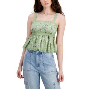 Celebrity Pink Womens Floral Top Baby Doll Blouse - 1 of 1