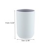 Unique Bargains 2Pcs Bathroom Tumblers Bathroom Toothbrush Cup Blue 4.33''x2.76'' 350ml - 4 of 4
