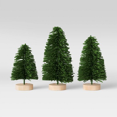 3pk Bottlebrush Set Green - Threshold™