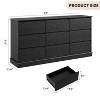 9-Drawer Tall Wooden Dresser - Deep Drawers, Wide Top, Large Double Storage | For Bedroom, Closet, Living Room, Kids Room - 2 of 4