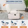 Electric Massage Recliner Chair: 3-in-1 Heated, Vibration & 360° Swivel Rocker with Storage Pockets, Perfect Living Room, Bedroom Recliner for Adults - 4 of 4