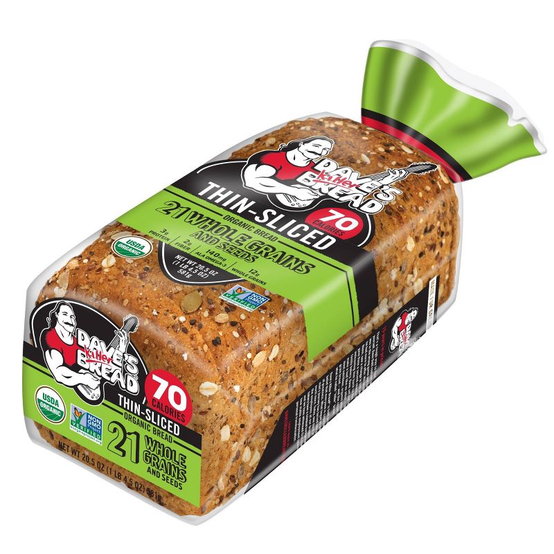 Dave&#39;s Killer Bread Organic 21 Whole Grains and Seeds Bread - 20.5oz, 4 of 11