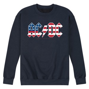 Men's AC/DC Americana Logo Graphic Fleece Sweatshirt - Navy - Small ...