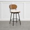 Spruce&Spring Swivel Counter Bar Stool with Metal Legs - 4 of 4