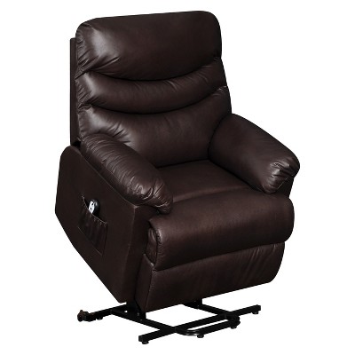 Wall Hugger Convert-a-Couch Renu Leather Power Lift Recliner Chair -  ProLounger