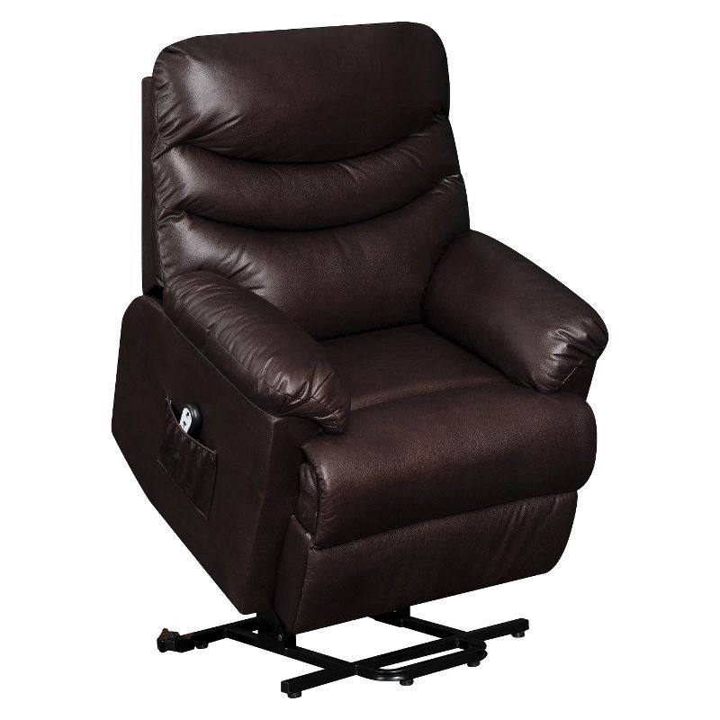 Wall Hugger Convert-a-Couch Renu Leather Power Lift Recliner Chair -  ProLounger, 1 of 9