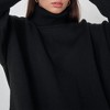 Womens Turtleneck Sweater Long Sleeve Loose Fit Sweater Drop Shoulder Oversized Sweater Cozy Knitwear Womens Jumper Winter Tops - 4 of 4