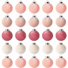 25Pcs 2.36in/6cm Velvet Christmas Tree Ball Decor, Shatterproof Plastic Ornaments for Xmas Tree Home Holiday Party Wreath Garland Fireplaces - 2 of 4