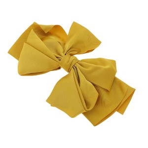 Unique Bargains Large Bow Ribbon French Barrette Hair Clips Hairdo Clip 1 Pc - 1 of 4