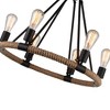 CWI Lighting Ganges 6 Light Up Chandelier With Black Finish - 3 of 4