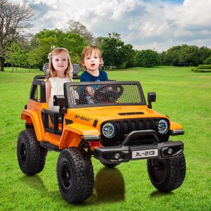 24V 7A Kids Ride On Truck Car, Electric Vehicles for Toddles, Powered Riding On Cars with Remote Control, 4 Wheeler Suspension, Led Lights, Music - 1 of 4