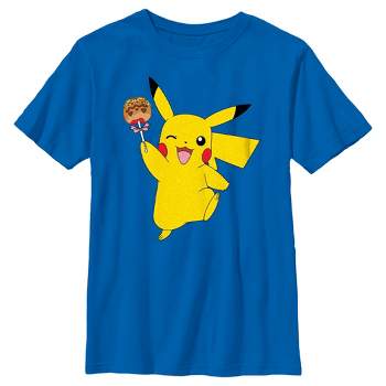 Boy's Pokemon Halloween Pikachu Caramel Apple T-Shirt