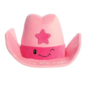 Aurora Medium Let's Go Girls Cowgirl Hat JUST SAYIN' Witty Stuffed Animal Pink 11" - 1 of 4