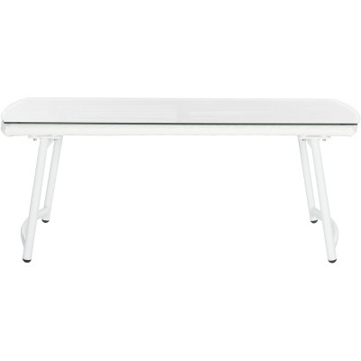 Berkane White and Gray Rattan 4-Piece Outdoor Furniture Set