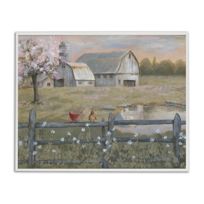 Stupell Industries Blossoming Trees Country Farm, 20" x 16"