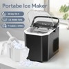 Silonn Ice Maker Countertop, Portable Ice Machine with Carry Handle, Self-Cleaning Ice Makers with Basket and Scoop, 9 Cubes in 6 Mins, 26 lbs per Day - 4 of 4