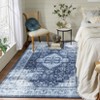 COZONY  Low Pile Area Rug, Non-Slip Vintage Distressed Throw Rug, Ultra Soft Indoor Floor Cover for Bedroom and Dining Room - 3 of 4