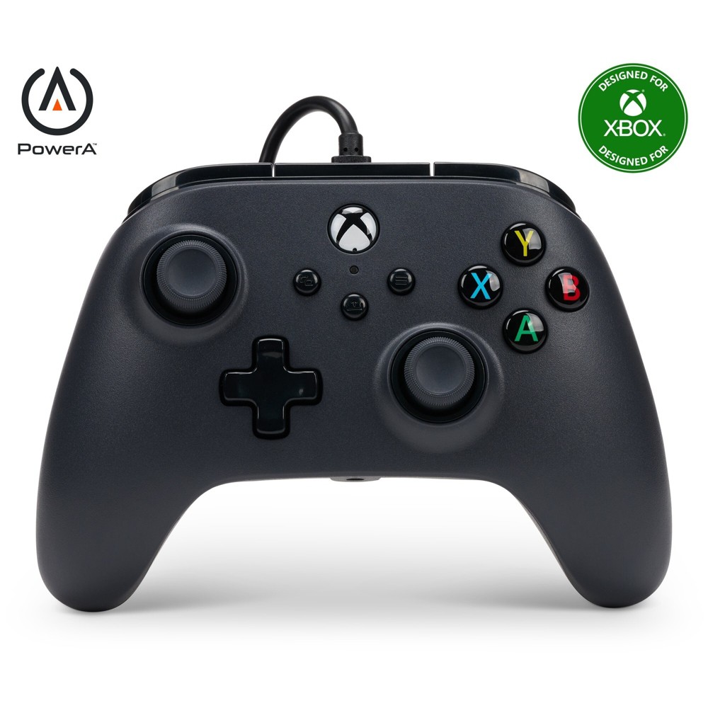 PowerA Wired Controller for Xbox Series X|S - Black: USB-C Connection, Xbox Compatibility