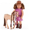 Our Generation Callie with Hair Play Foal 18" Doll & Horse Accessory Set - 2 of 4