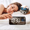 REGALWOVEN Digital USB Charging Ports Adjustable Volume Three Alarms Clock 5.5"L x 1.3"W x 2.7"H1 Pc - 3 of 4