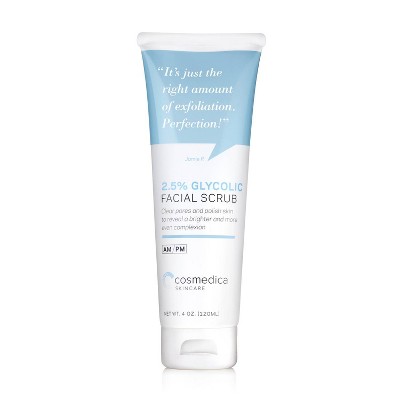 Cosmedica Skincare 2.5% Glycolic Facial Scrub - 4oz