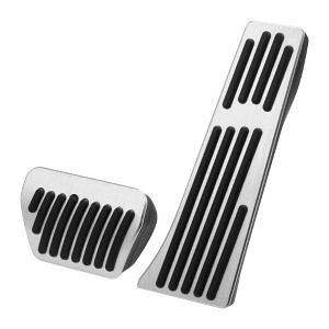 Unique Bargains Aluminum Alloy Gas Brake Pedal Cover Foot Pedals for BMW 1 2 3 4 5 7 Series 14-19 - 1 of 3