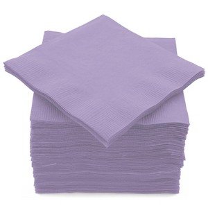 SparkSettings Beverage Napkins, 5” x 5” 2 Ply Paper Napkins, Pack of 100 - 1 of 4