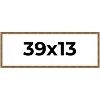PosterPalooza | Panoramic Textured Gold Picture Frame - UV Acrylic, Foam Board Backing, Hanging Hardware - 3 of 4