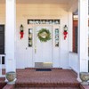 24 inch Norfolk Pine Wreath Front Door Real Artificial Green Wreath Realistic Holiday Decoration Home Decor - 4 of 4
