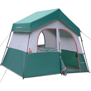 Cesicia 10 FT Grass Green 6 Person Camping Tent - 1 of 4