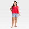 Women's Flared Tank Top - Ava & Viv™ - 3 of 3