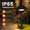 Gigalumi Aluminum Alloy Solar LED  Landscape Light, Waterproof Warm White Pathway Light, 2-Pack - 3 of 4
