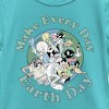 Girl's Looney Tunes Every Day Is Earth Day Gang T-Shirt - 2 of 4